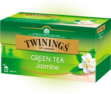 Чай Twinings зеленый с ароматом жасмина, короб (25 пак.) 37,5 гр